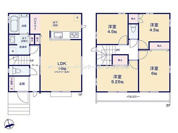 【4LDK】大きな窓のあるリビングは、陽光あふれる明るい空間です。居心地良く、ご家族皆がゆったり寛げる憩いの空間となりそうです。