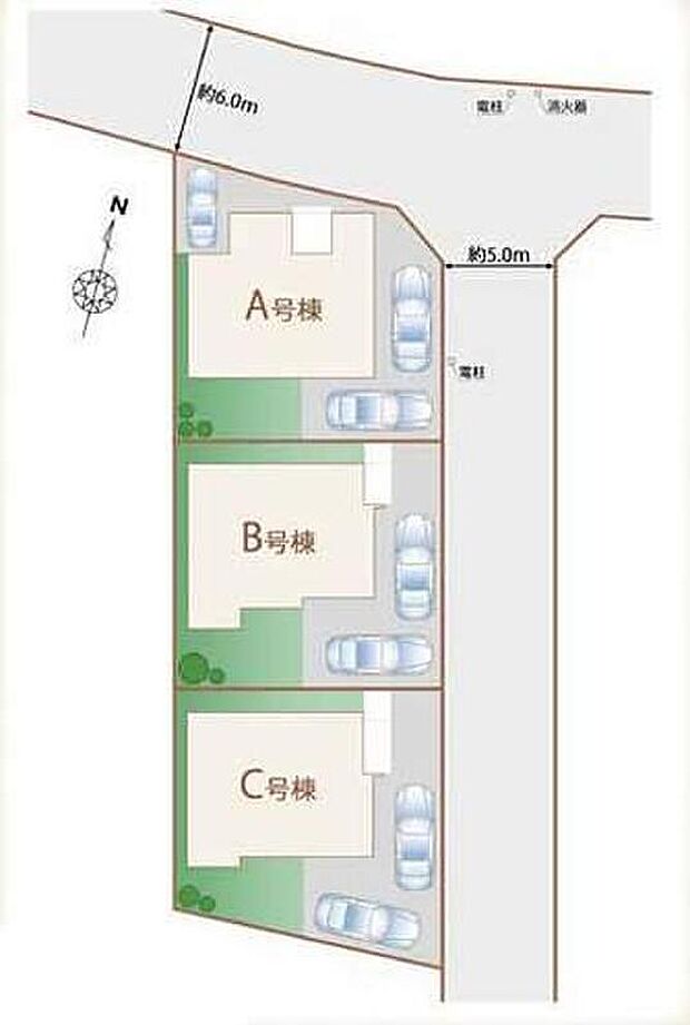 【全体区画図】住環境良好な人気の低層住居専用地域に立地しております。守られた環境は、お子様との暮らしにもおすすめです。