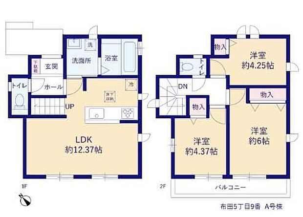 【3LDK】リビングイン階段設置の優しい雰囲気の漂うLDKは明るさと温かみのある家族団らんのスペース♪