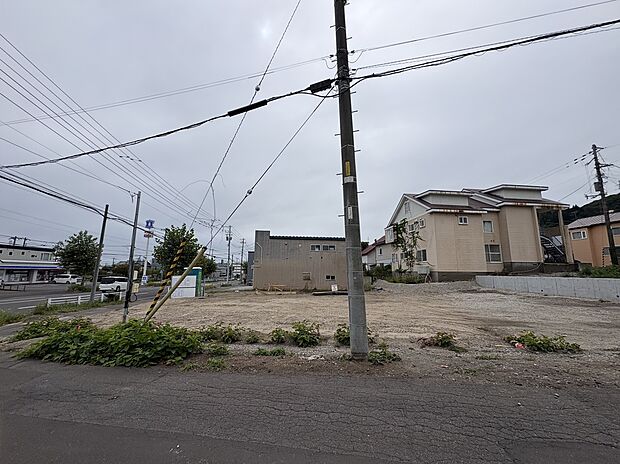 【区画2】東側から撮影:169.65m2(51.31坪)の東角地(2026年9月撮影)