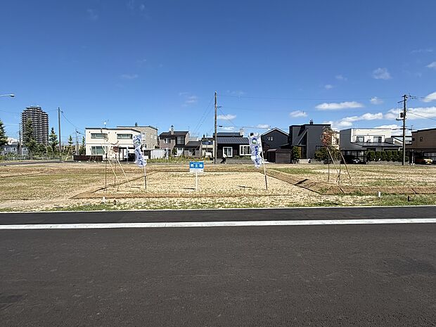 【区画12】正面：135.35m2（40.94坪）の整形地（2026年8月撮影）