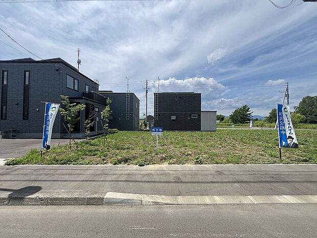 【区画1-4】正面：敷地面積168.21m2（50.88坪）。北向きの整形地(2025年6月撮影)