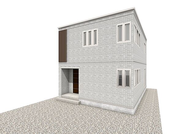 【【No.2】外観パース】※パースは図面を基に描いておりますので、実際と多少異なる場合があります。
