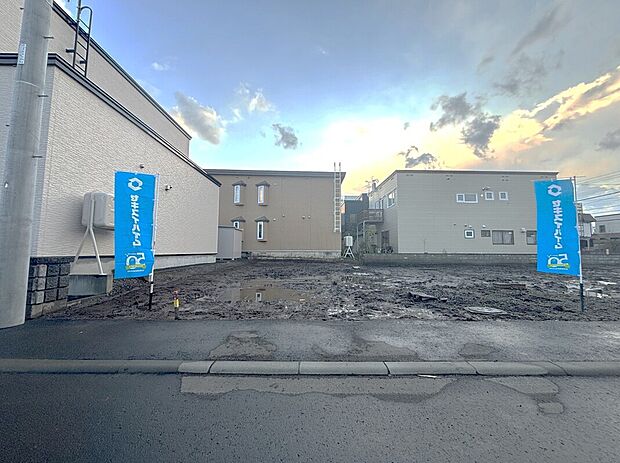 【【区画3】正面】133.10m2（40.26坪）の整形地（2025年11月撮影）