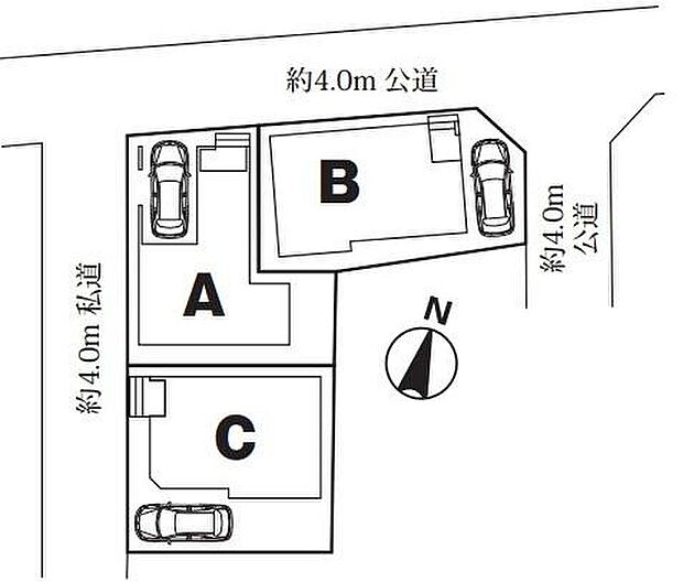 ☆全体区画図☆
カースペースございます。
平日・お仕事帰りなど、いつでもご案内いたします！お気軽にお問い合わせ下さい。