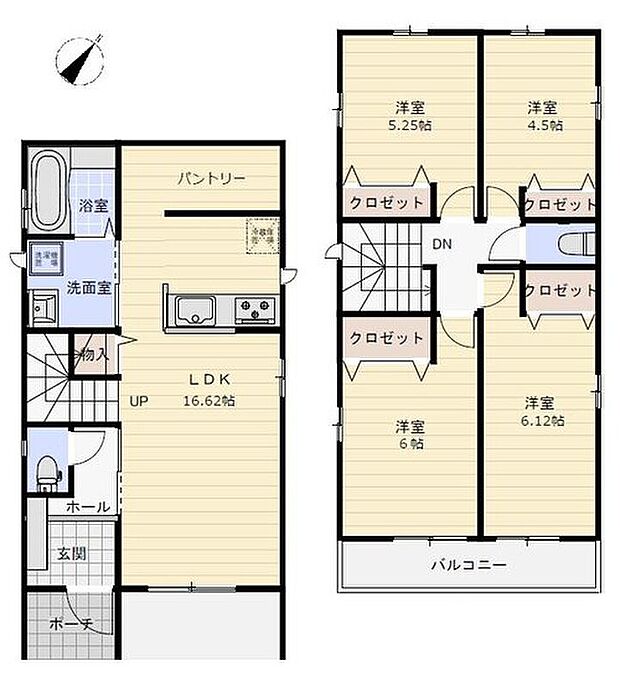 (Ｂ号棟)、価格4590万円、4LDK、土地面積92.24m2、建物面積91.08m2