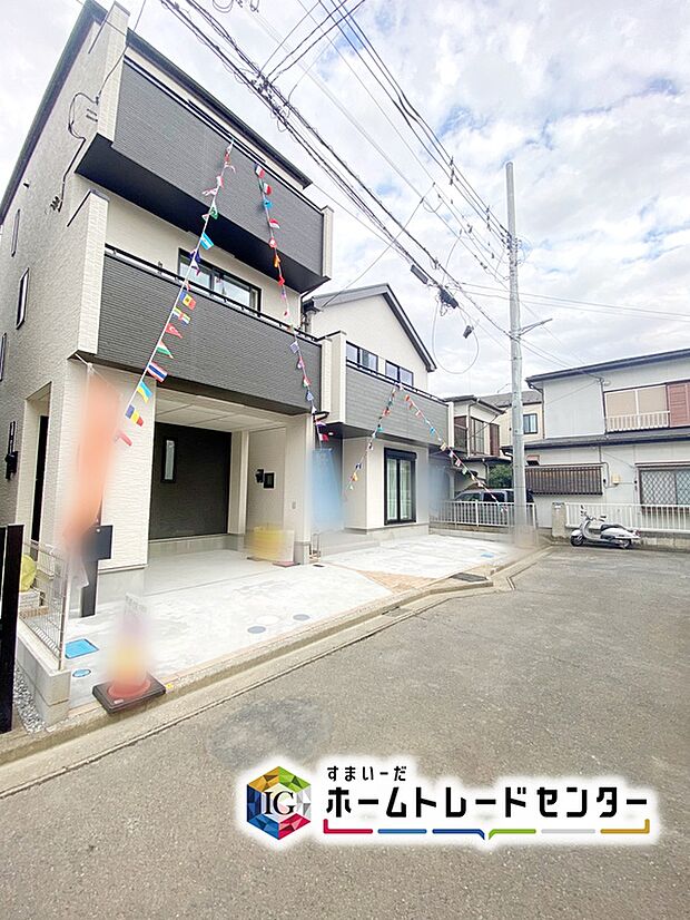 ☆外観の様子☆
東武東上線「上福岡」駅が徒歩８分。
駅近に住めば、家族そろった朝食タイムがさらに楽しく。