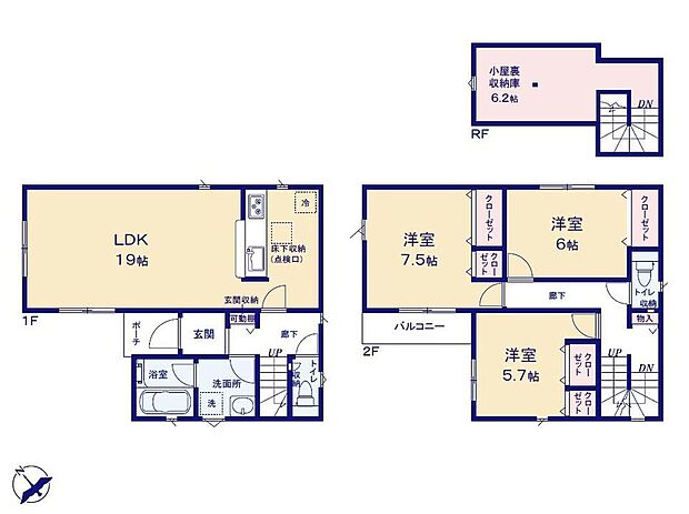 (３号棟)、価格3530万円、3LDK、土地面積101.33m2、建物面積93.75m2