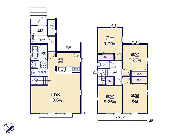 価格6590万円、4LDK、土地面積103.84m2、建物面積95.64m2