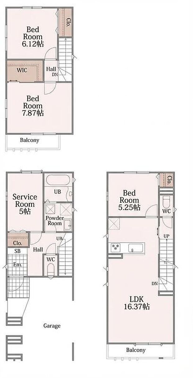 (Ａ号棟)、価格7990万円、3LDK+S、土地面積70.03m2、建物面積122.76m2