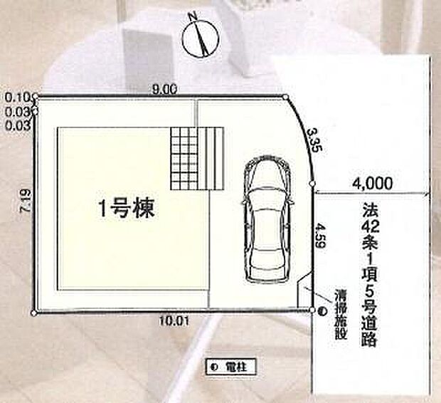 ☆全体区画図☆
カースペースございます。
自転車スペースも確保できるスペースがございます。