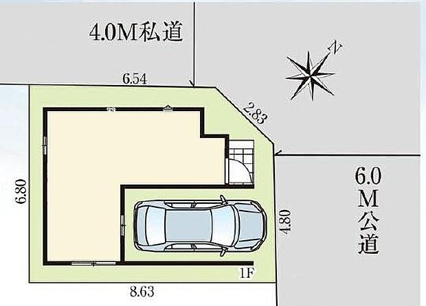 ☆全体区画図☆
ビルトインガレージございます。