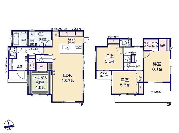 価格6790万円、3LDK、土地面積148.44m2、建物面積102.46m2 