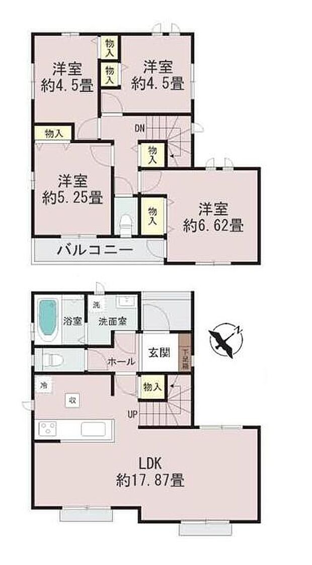 (A号棟)、価格4790万円、4LDK、土地面積83.17m2、建物面積90.66m2