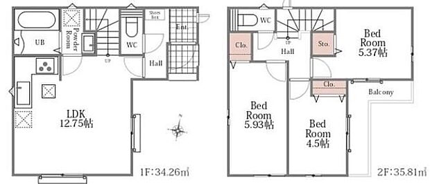 価格6890万円、3LDK、土地面積71.16m2、建物面積70.07m2