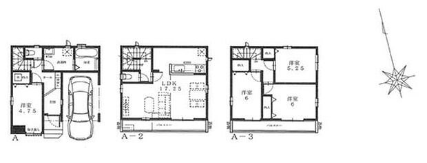 【4LDK】2階リビングにすることで、陽当たりを良くし、人目も気にならずプライバシーを確保!
2階と3階のダブルバルコニー☆3階は2部屋から行き来できます♪
直接玄関へ出入りができる便利なビルトインガレージ