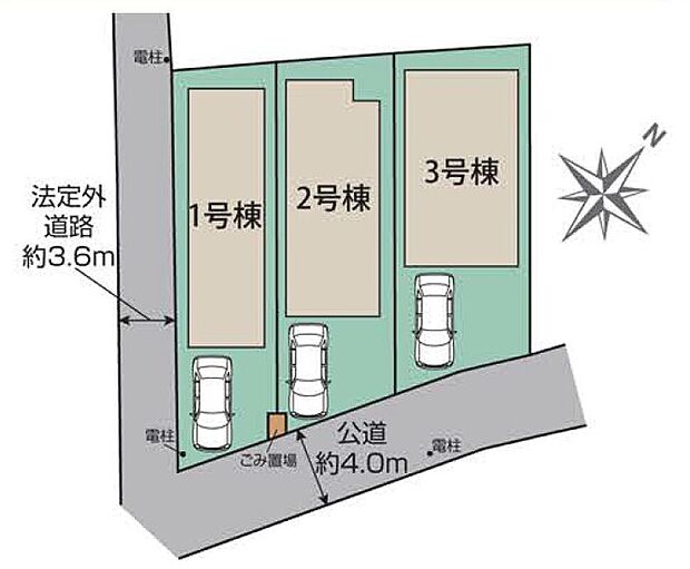 【☆全体区画図☆】カースペースございます。