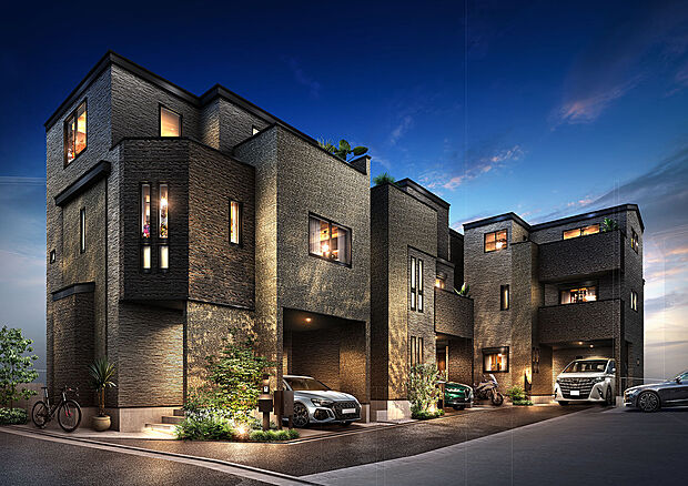 【完成予想図(外観)】街に映え、情景を飾る外観デザイン。