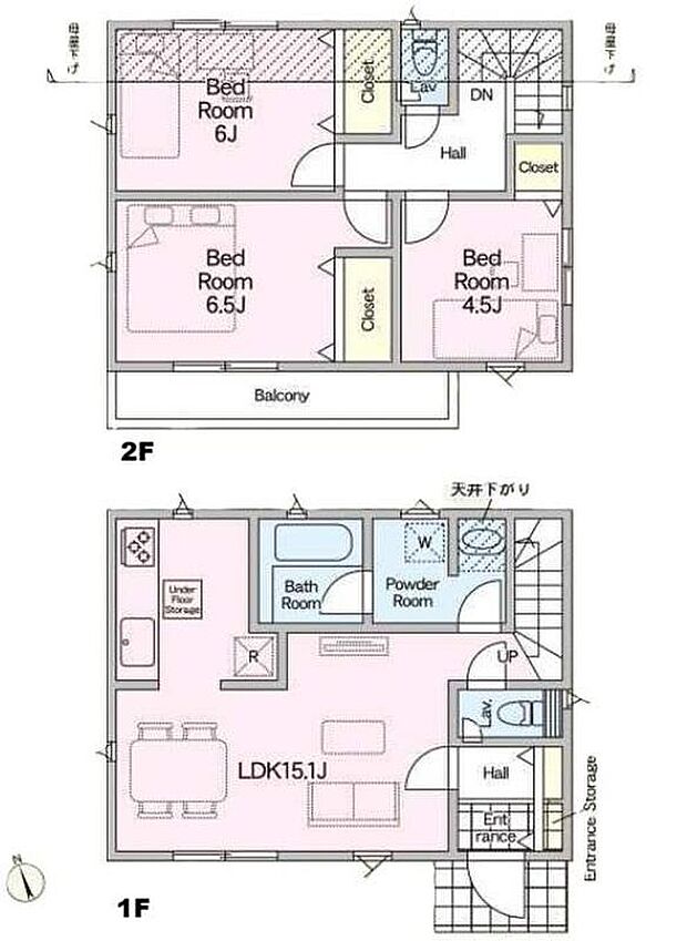 (1号棟)、価格2890万円、3LDK、土地面積81.41m2、建物面積77.76m2
