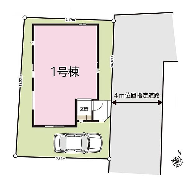 住人以外の車の進入が少なく、小さなお子様を持つご家庭も安心です♪