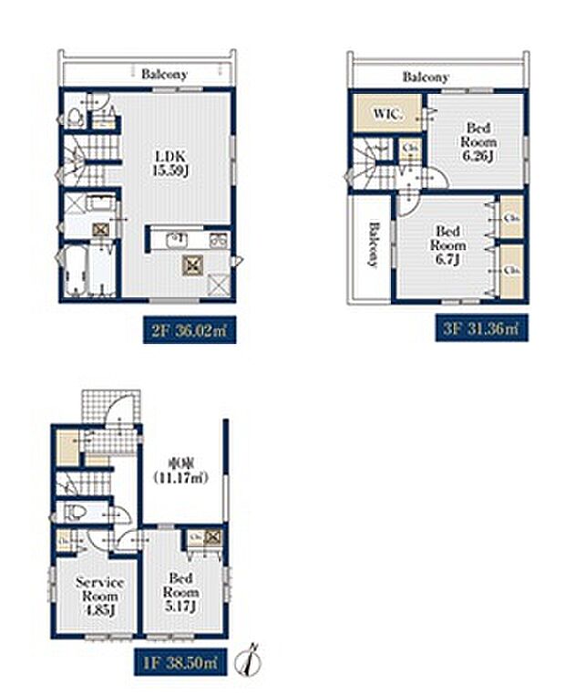 (1号棟)、価格4680万円、3LDK+S、土地面積60.33m2、建物面積105.88m2