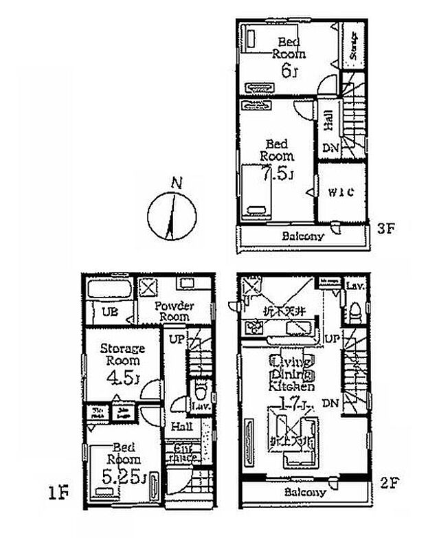 (2号棟)、価格3990万円、3LDK+S、土地面積72.51m2、建物面積98.82m2