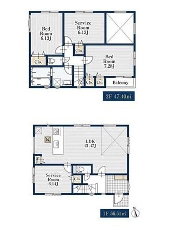 (1号棟)、価格4280万円、2LDK+2S、土地面積104.85m2、建物面積103.91m2