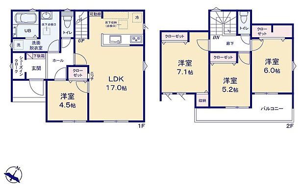(1号棟)、価格3680万円、4LDK、土地面積161.6m2、建物面積103.92m2