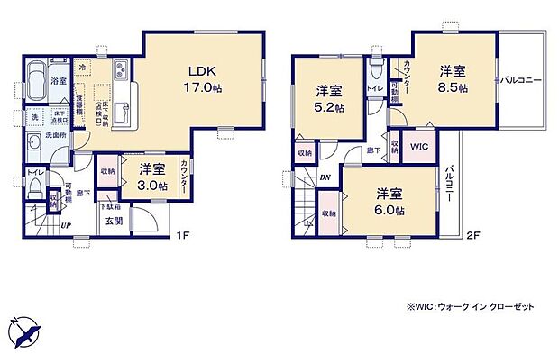 (1号棟)、価格4180万円、4LDK、土地面積131.7m2、建物面積98.33m2
