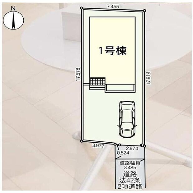 南側公道に面した平坦な区画で、住まいの明るさや開放感を感じやすい立地。4LDKの戸建てをお探しのファミリーにぜひご覧いただきたい住環境です。