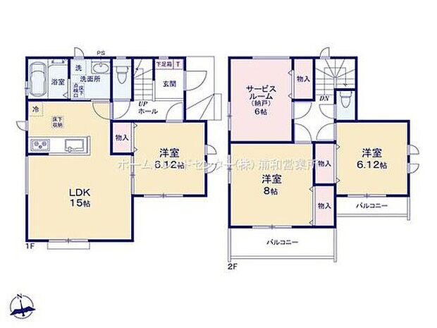 【3LDK+S】☆全居室6帖以上☆
南東角地の陽当たり良好プラン！全ての居室が6帖以上のゆとりの広さで、主寝室が8帖ありバルコニーに面しており解放感があります♪