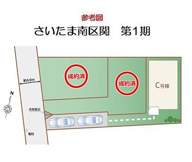 【全体区画図】駅徒歩5分の資産になる立地で、西友徒歩4分をはじめ商業施設がそろっており大変便利な環境ですよ♪