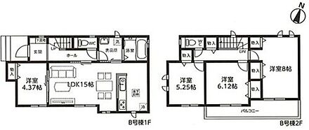 ☆リビングに隣接して居室を設置☆
1階のリビングの隣には居室がありますので、開放して頂くと約19.37帖の大空間としてお使い頂けます。来客の際にも大変便利です♪ 