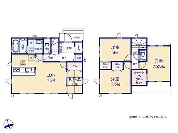 【4LDK】◇家事導線がスムーズな水回り集中設計!調理の合間にサッと洗濯を回せます♪
◇2階の居室は全室6帖以上!子供部屋にもゆとりが生まれます♪
◇夫婦で使い分けできる大型WIC!空間をより広くお使いいただけます♪