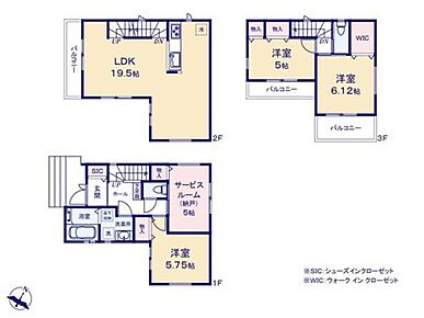 ◇陽光溢れる2階LDK！プライバシーが守れた空間で心地よく過ごせます♪
◇WICやダブルクローゼットで衣類もバッグもしっかり収納♪
◇バルコニーが3箇所あるので洗濯用とガーデニング用など用途別に使えます♪ 