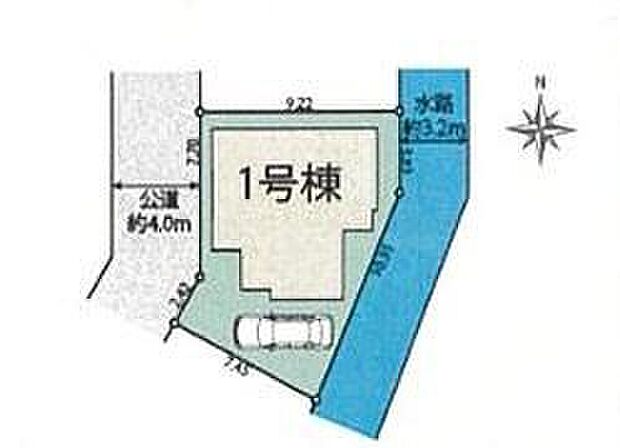 【全体区画図】カースペース1台完備！小学校は徒歩9分の安心なエリア☆首都高川口線が近いのでお車での遠出も楽々できますね！是非ご覧ください♪