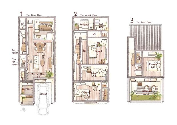 【ondo+one 鶴見・緑3丁目モデルハウス】3階建て×4LDKの住まい。2024年5月末完成予定です！