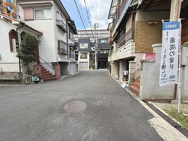 【【前道含む現地写真】】実際の陽当たりなどぜひ一度現地ご見学下さい！