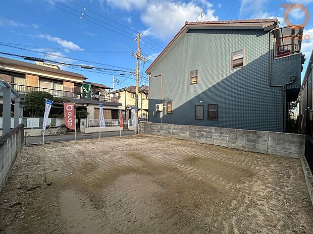 【【現地外観写真】】土地面積：103.84m2　約31坪のゆとりのある土地