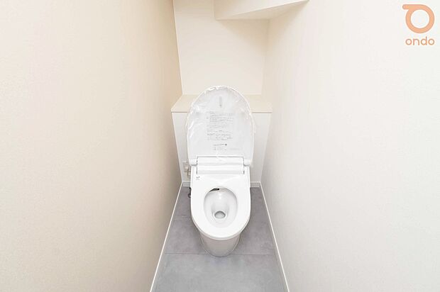 【【ondo建物プラン例/トイレ】】シンプルだからこそ、落ち着ける。暮らしの中に自然と溶け込むトイレです。