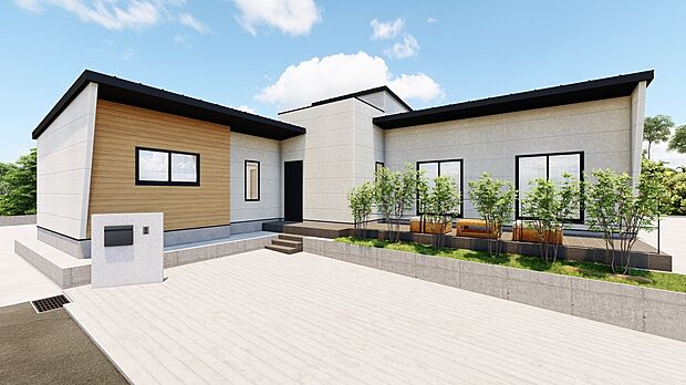 【【外観ImagePerth】】C号地:土地面積253.37m2