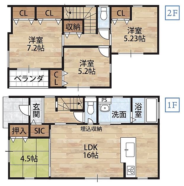 【6号地間取り図】