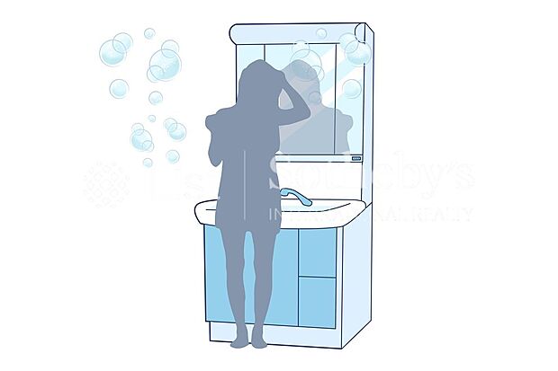 【その他】■パウダールーム■収納力のあるスッキリした洗面台で毎日のスタートを気持ち良く！朝の時短にはシャワー付洗面台が便利ですね♪