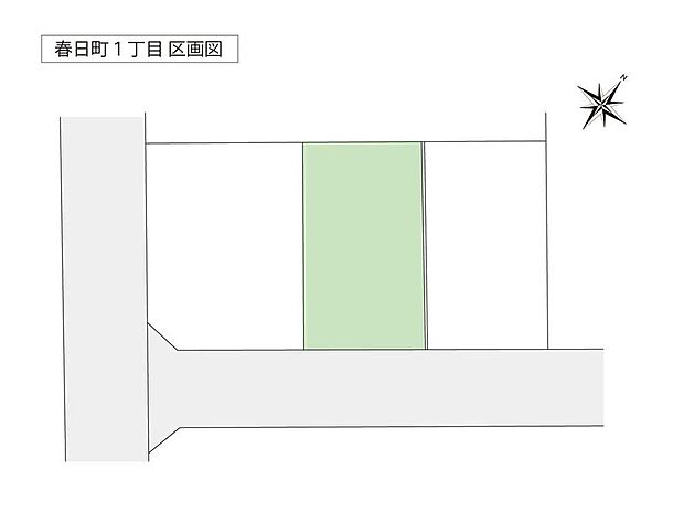 土地価格1650万円、土地面積139.81m2 1区画 販売区画の位置を分かりやすく示した区画図。前面道路との位置関係もご確認いただけます。