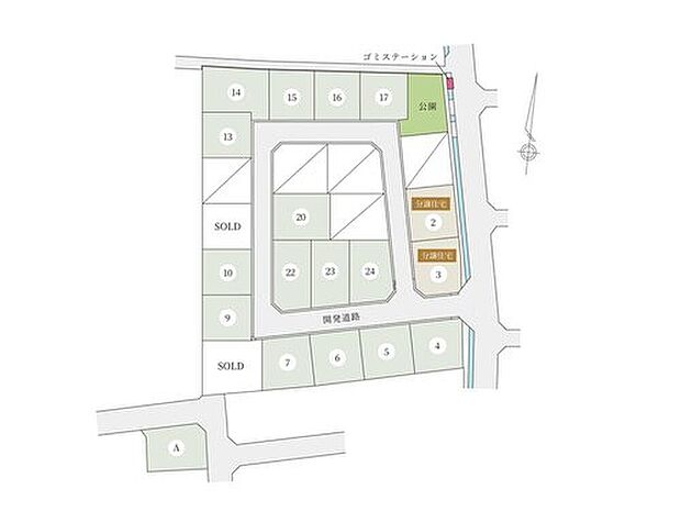 【区画図】全24区画