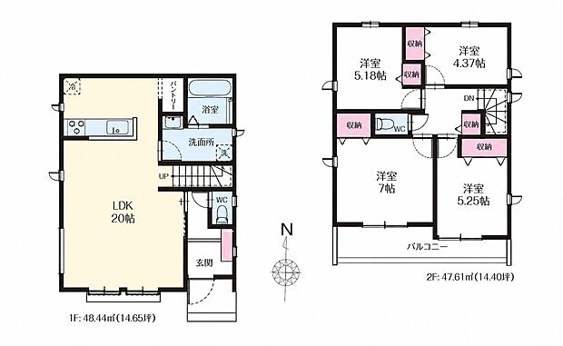 1-C号棟間取り図