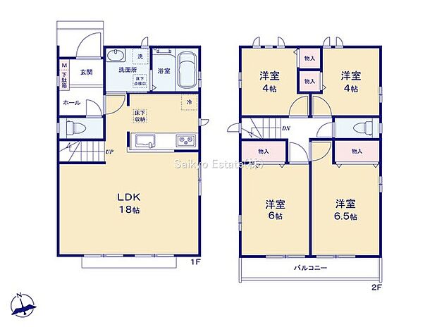 間取り図(2-A号棟)