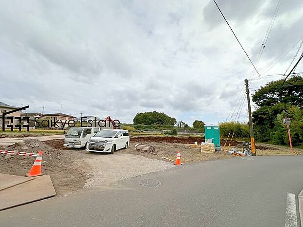 【現地土地写真】建物価格1500万円より承ります。参考プラン、参考間取りもございます。16帖以上の広々LDKに居室4部屋のゆとりある間取りプランとなっております！お気軽にご相談ください！駐車スペースも2台可能です！