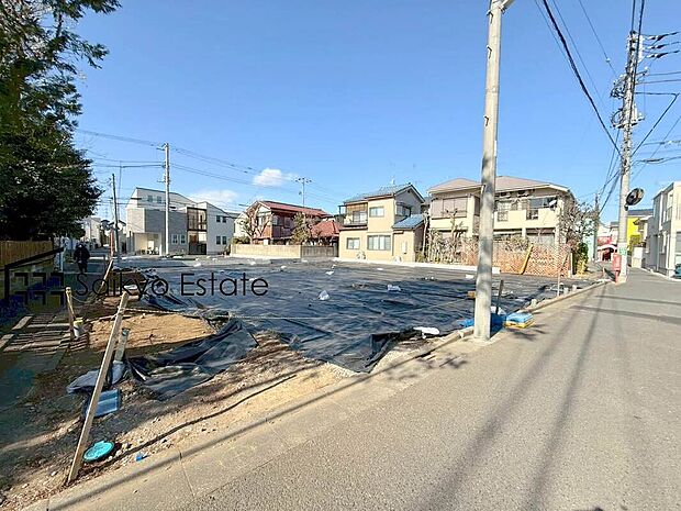 【現地土地写真】建物価格1270万円より承ります。参考価格プラス200万円(税込)で間取り変更も可能です!参考間取りございます!16帖以上のLDKに居室が3部屋となっております。