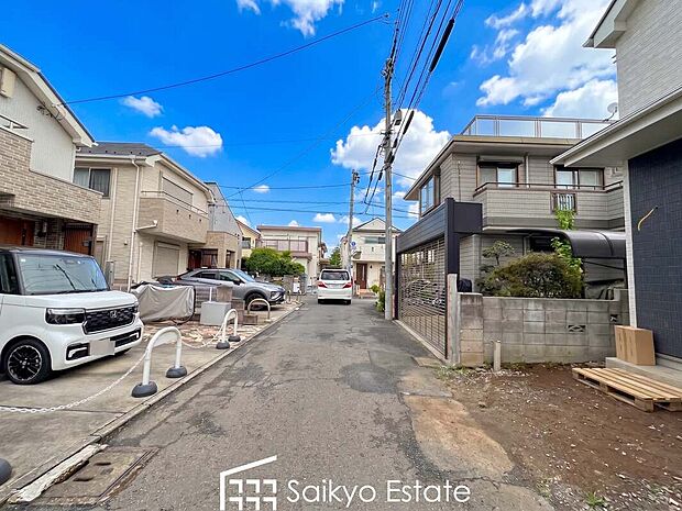 【前面道路】武蔵野公園や都立野川公園が近く、子育てにも嬉しい、緑豊かな自然が広がる閑静な住宅地です。